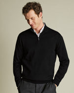 Men’s Classic Zip Neck Sweater