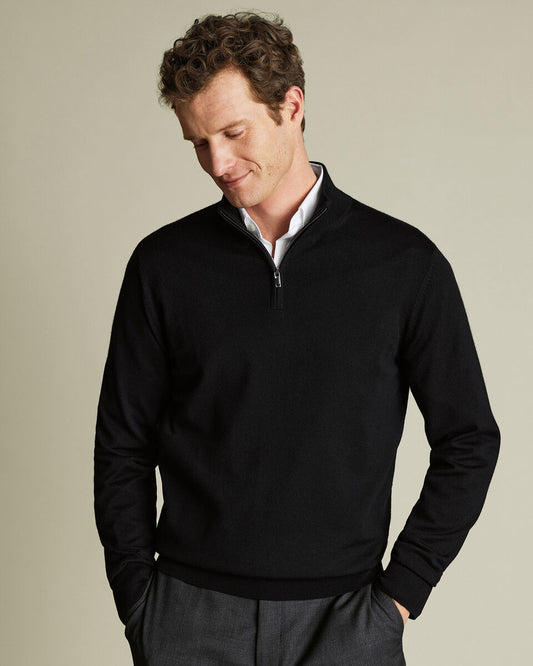 Men’s Classic Zip Neck Sweater