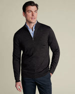 Men’s Classic Zip Neck Sweater